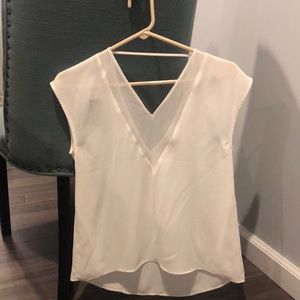 Sheer white blouse